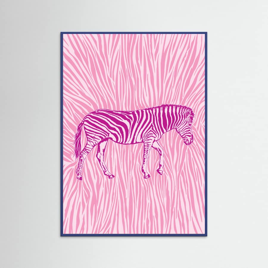 Poster African Zebra striking camouflage – poster e stampa artistica