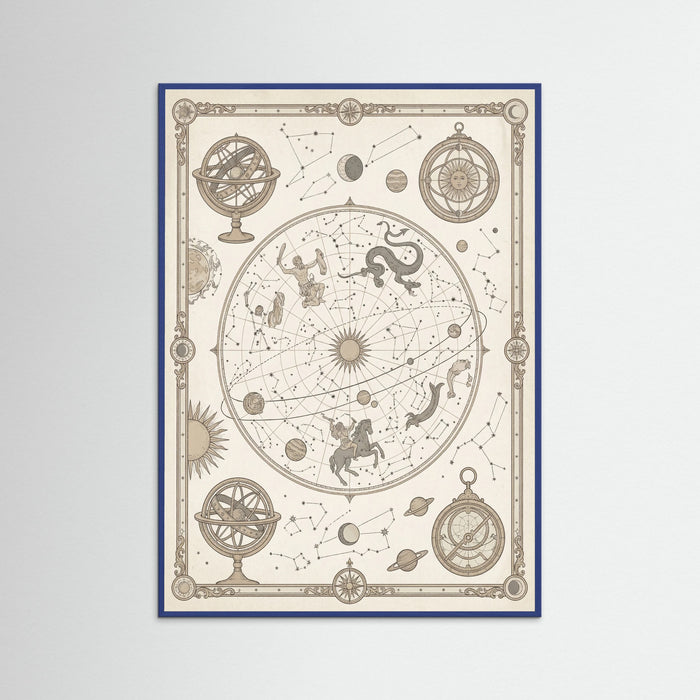 Blue Wood Aged World Atlas