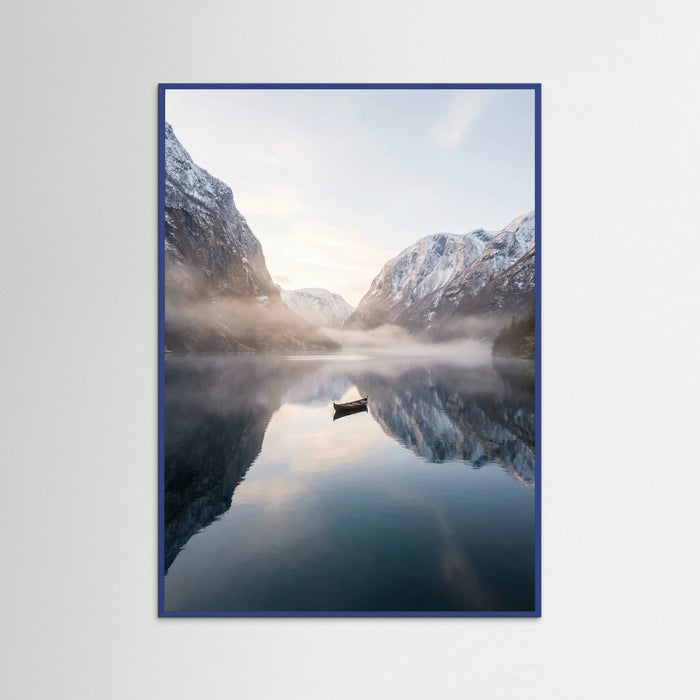 Blue Wood Alpine Lake Serenity
