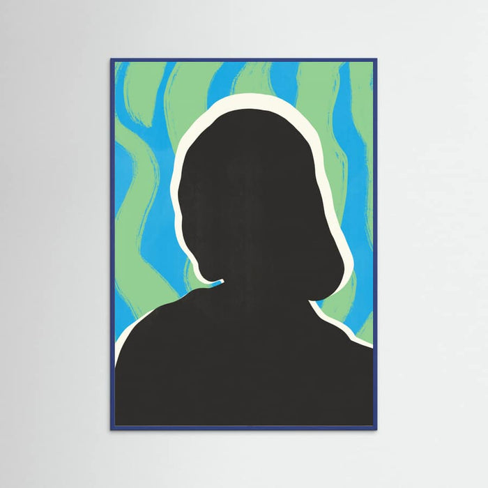 Anonymous Portrait In Cool Colors Poster – poster and art print
