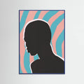 Anonymous Portrait In Neon Lights -juliste – juliste ja taidepainatus