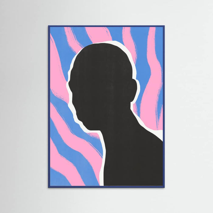 Poster Anonymous Portrait In Stripes – poster e stampa artistica