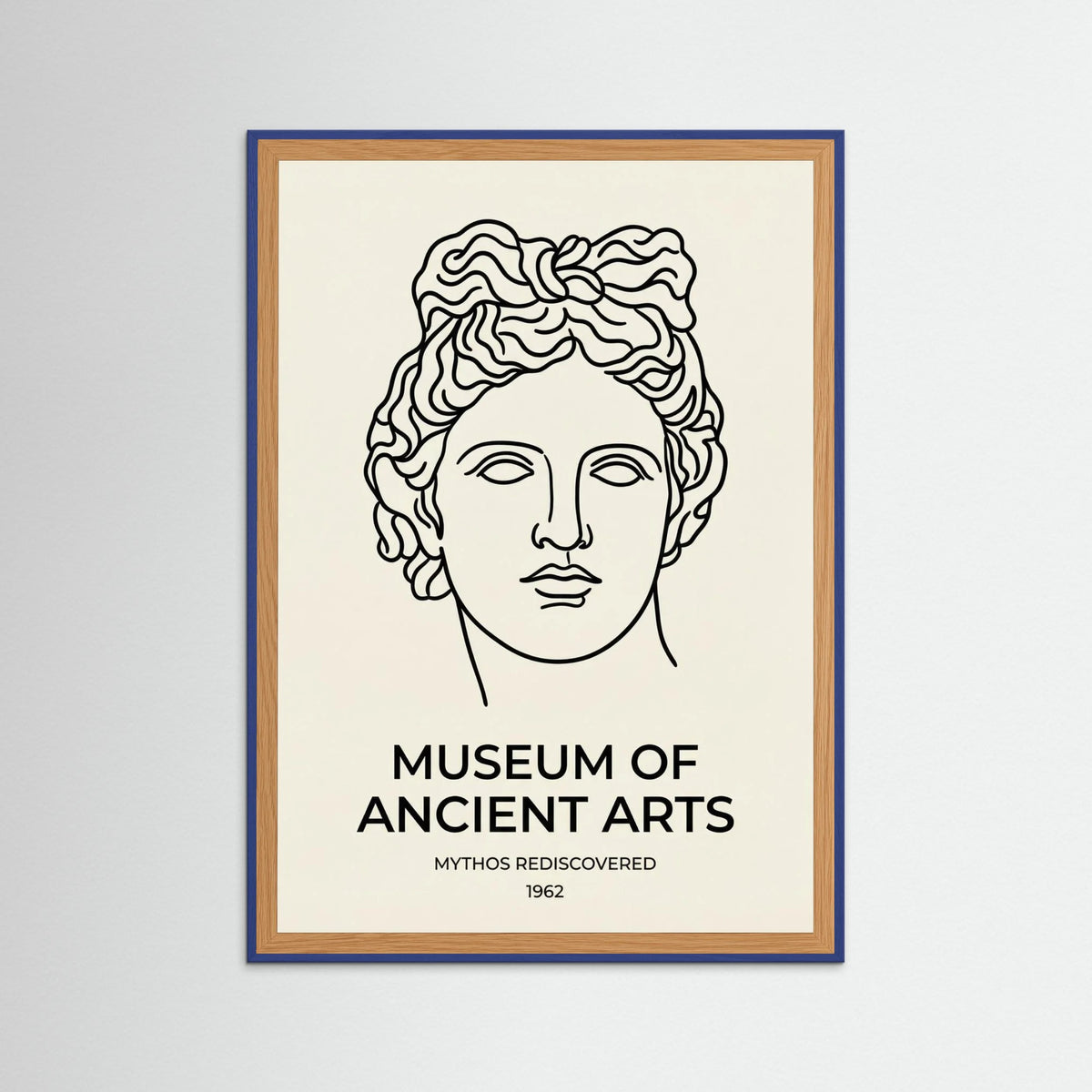 Blue Wood Antibes Museum Poster