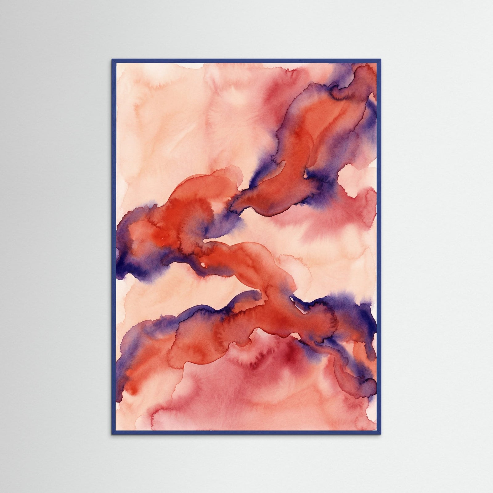 Blue Wood Aqua Bloom