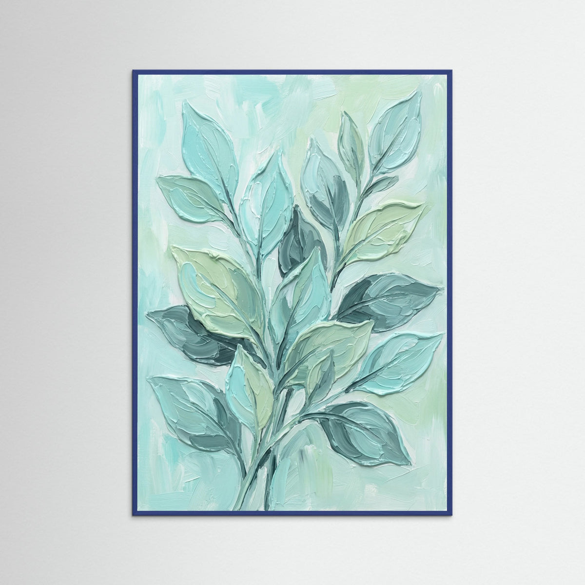 Blue Wood Aqua Bloom