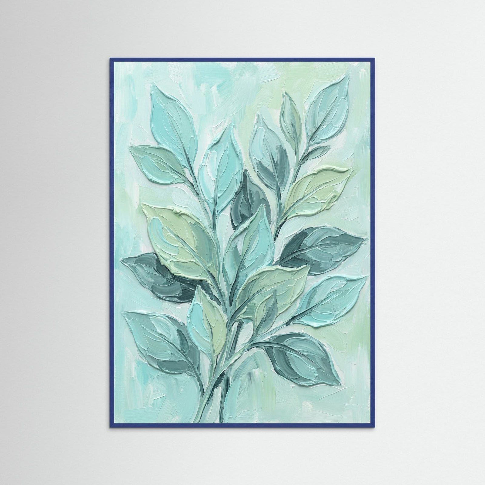 Blue Wood Aqua Bloom