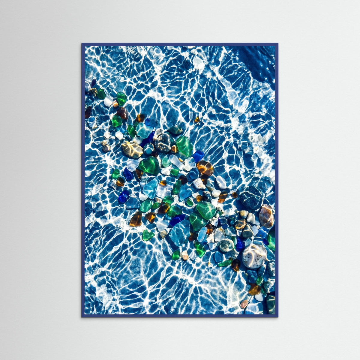 Blue Wood Aqua Shimmers