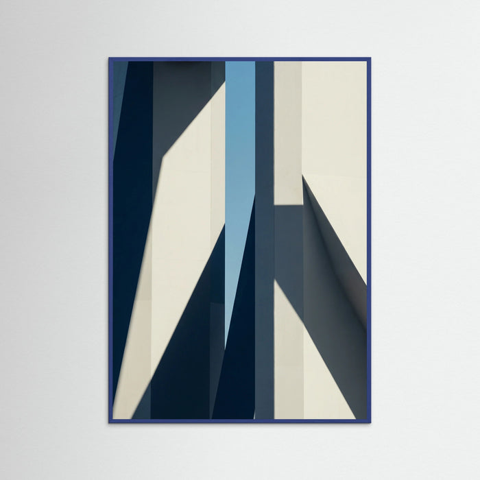 Blue Wood Architectural Geometry