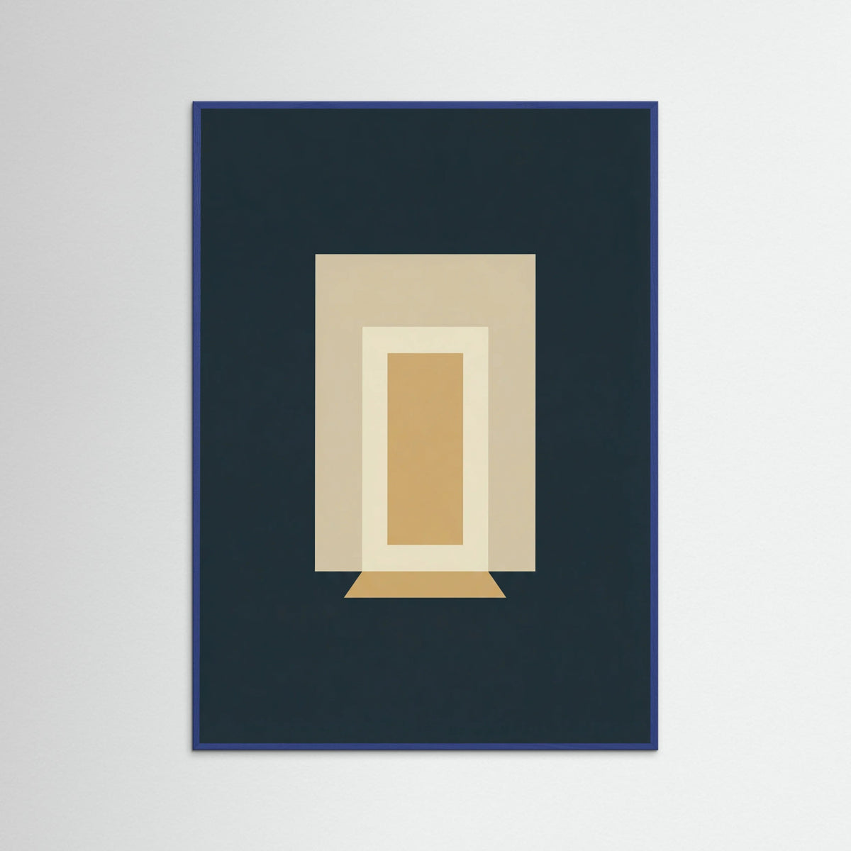 Blue Wood Architectural Stillness