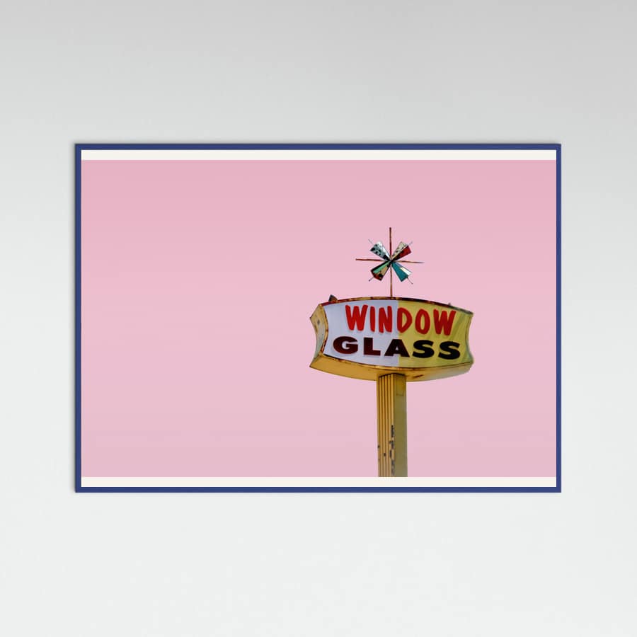 Poster Atomic Pink Starburst Vintage Sign – poster e stampa artistica