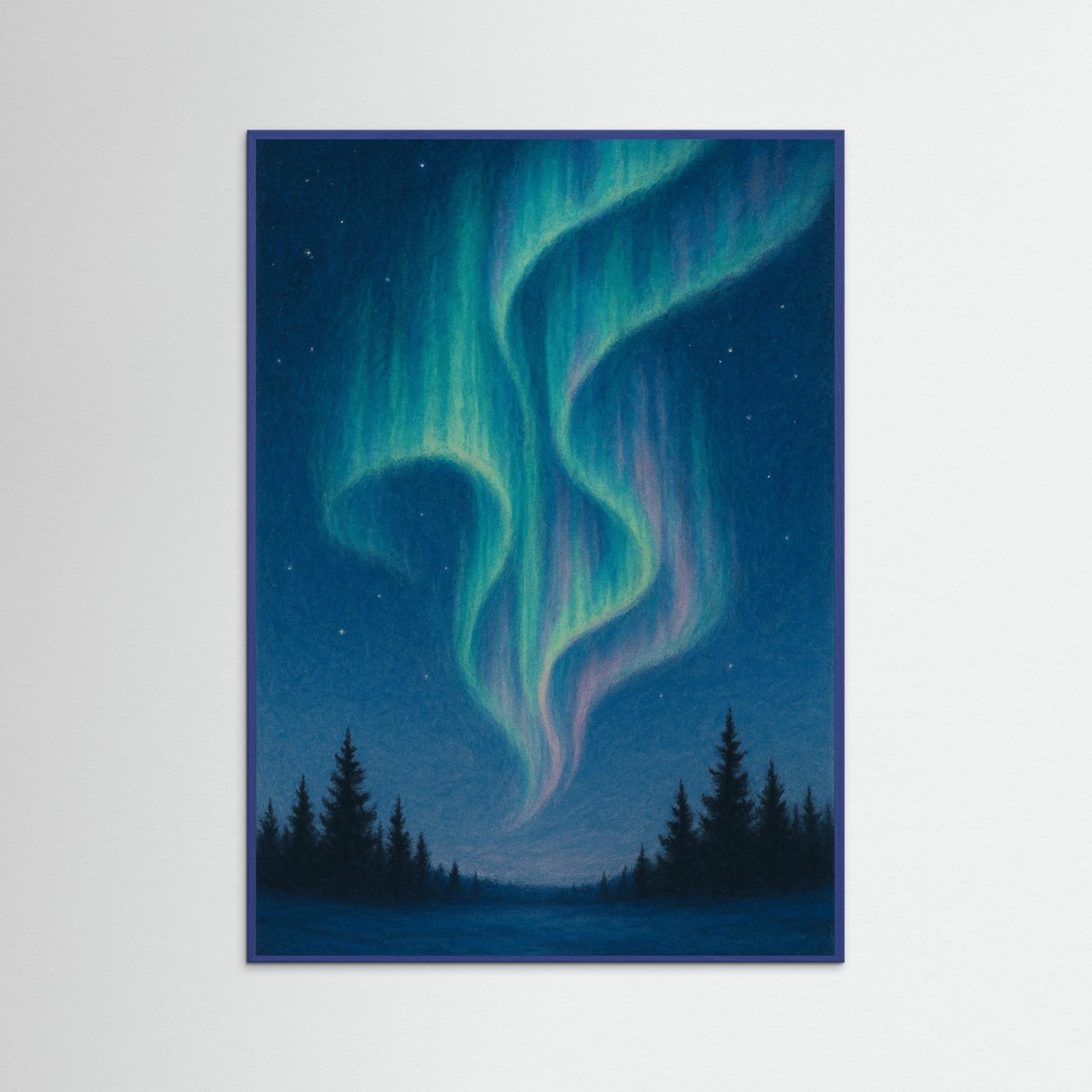 Blue Wood Aurora Dreams