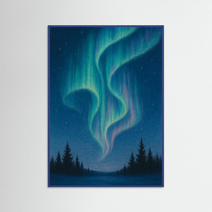 Blue Wood Aurora Dreams