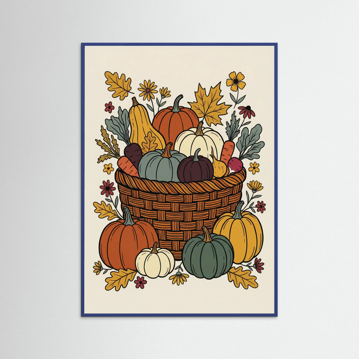 Blue Wood Autumn Botanical Charm