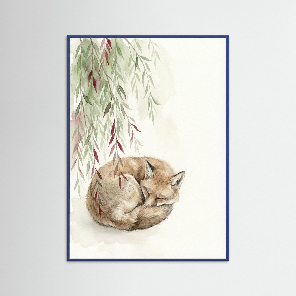 Blue Wood Autumn Branch Serenity