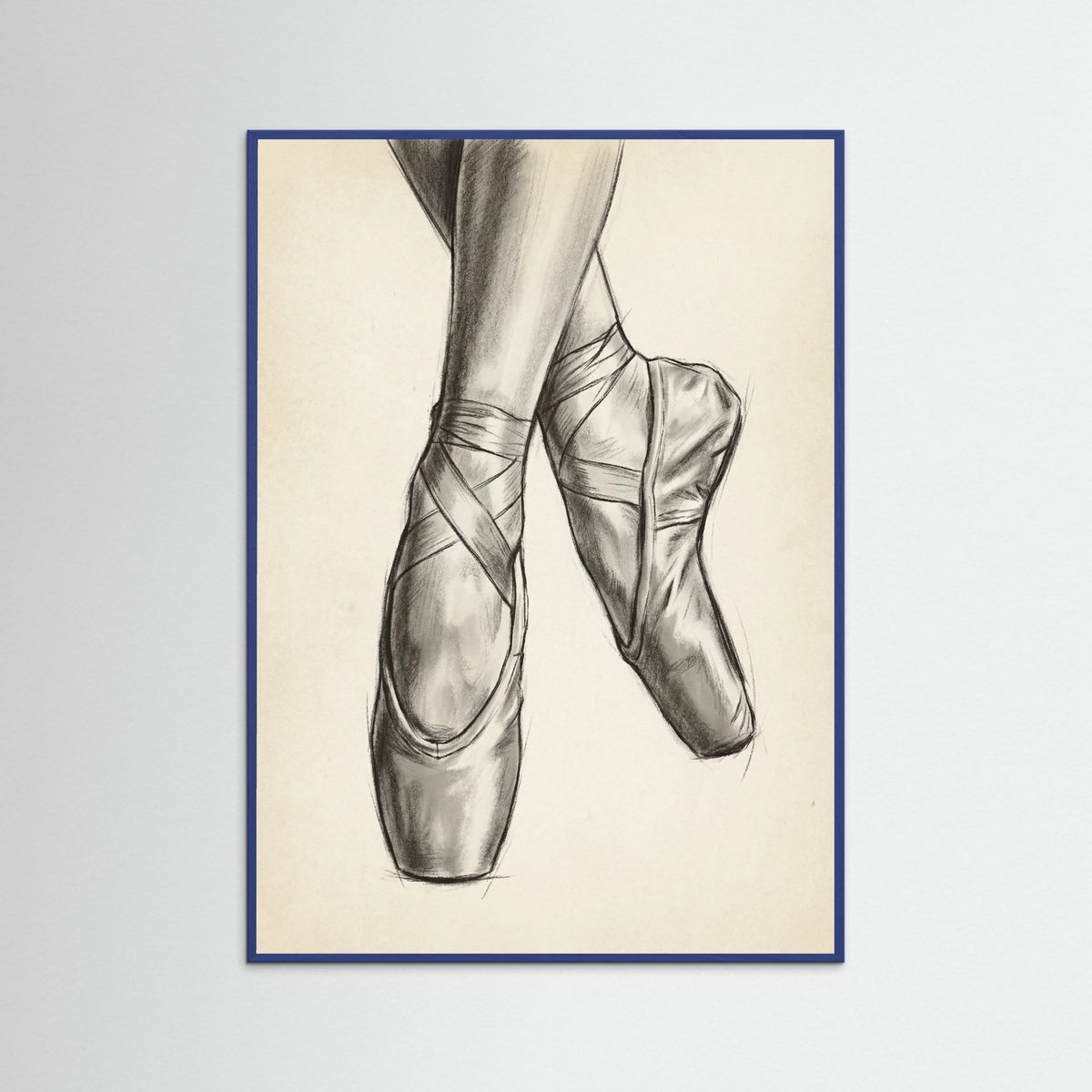 Blue Wood Ballet Dancer Study