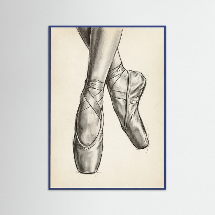 Blue Wood Ballet Dancer Study
