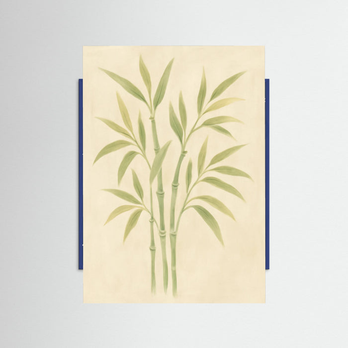 Blue Wood Bamboo Tranquility