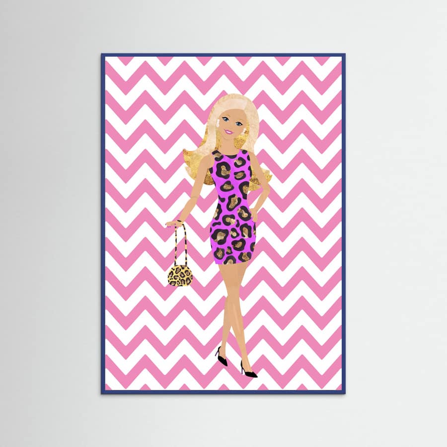 Barbie Zig Zag Poster – Poster und Kunstdruck