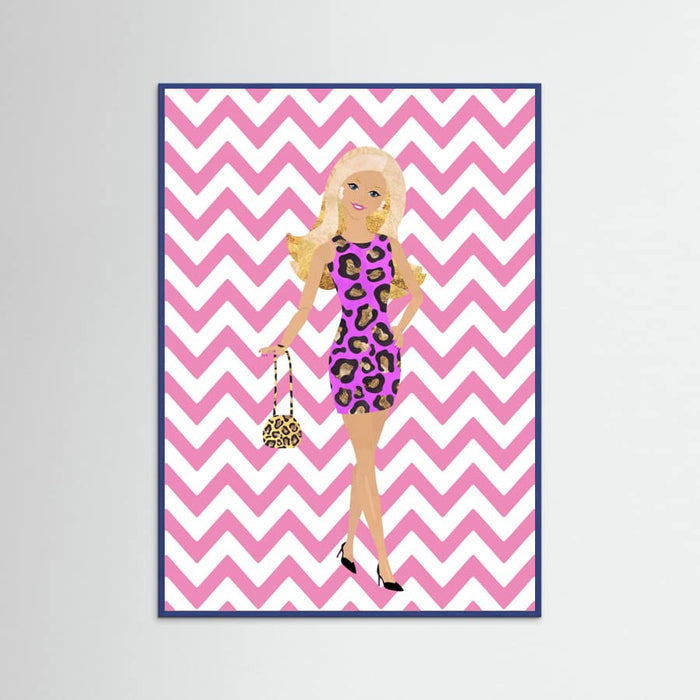 Barbie Zig Zag Poster – Poster und Kunstdruck