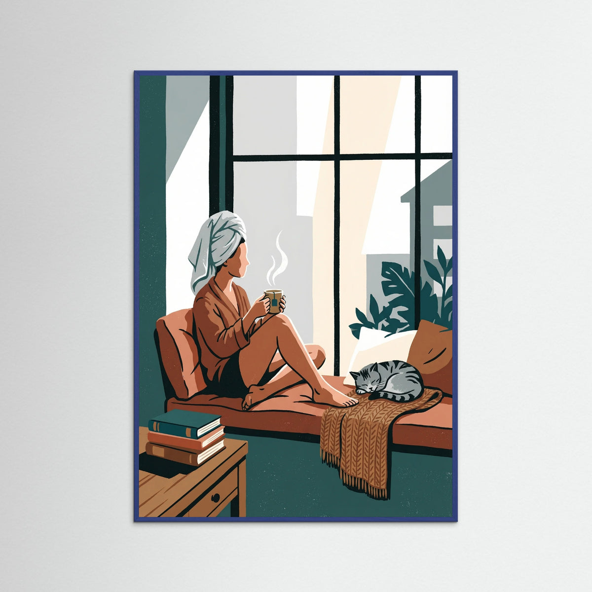 Blue Wood Bathtub Serenity