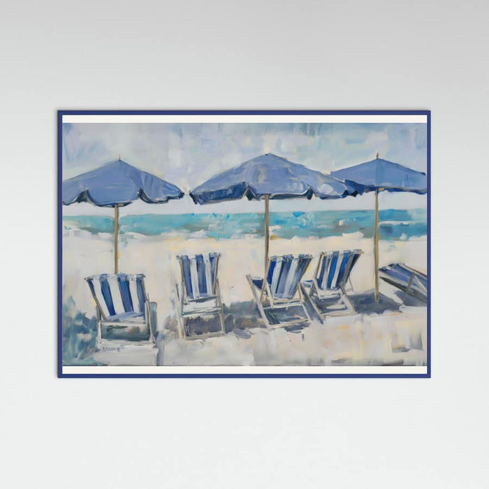 Beach Chairs Poster – poster and art print