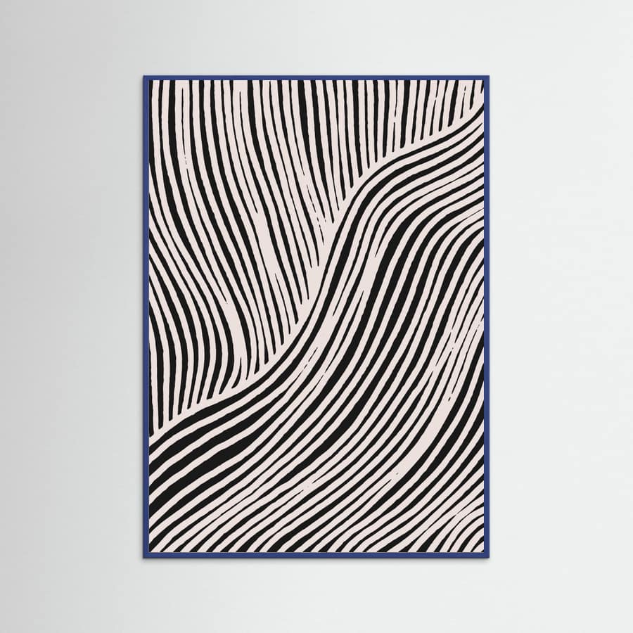 Beige Wave Pattern Poster – poster and art print