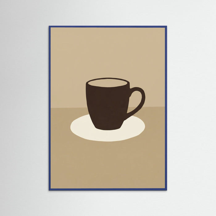 Blue Wood Beverage Silhouette