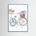 Affiche Bicycle at beach – affiche et impression d’art