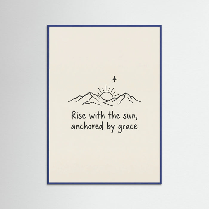 Blue Wood Blessed Resilient