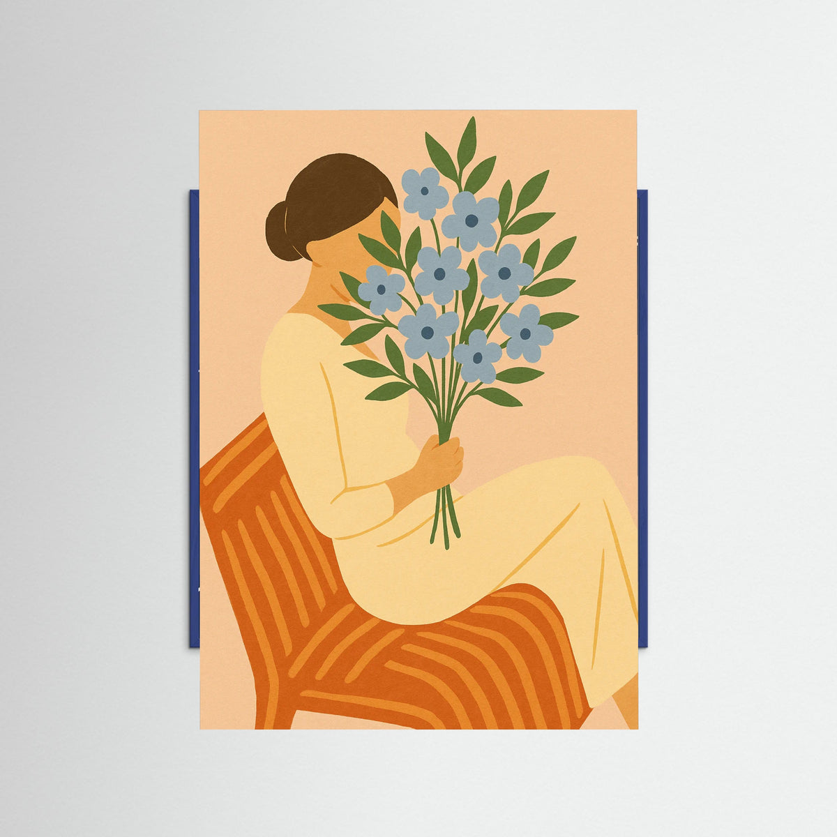 Blue Wood Blossom Embrace