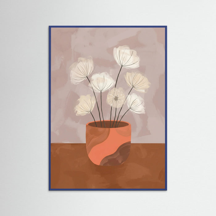 Blue Wood Blossom Vase