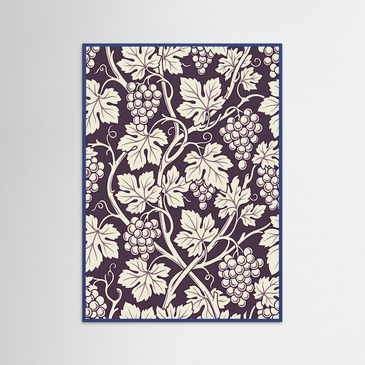 Blue Wood Blue Botanical Swirl