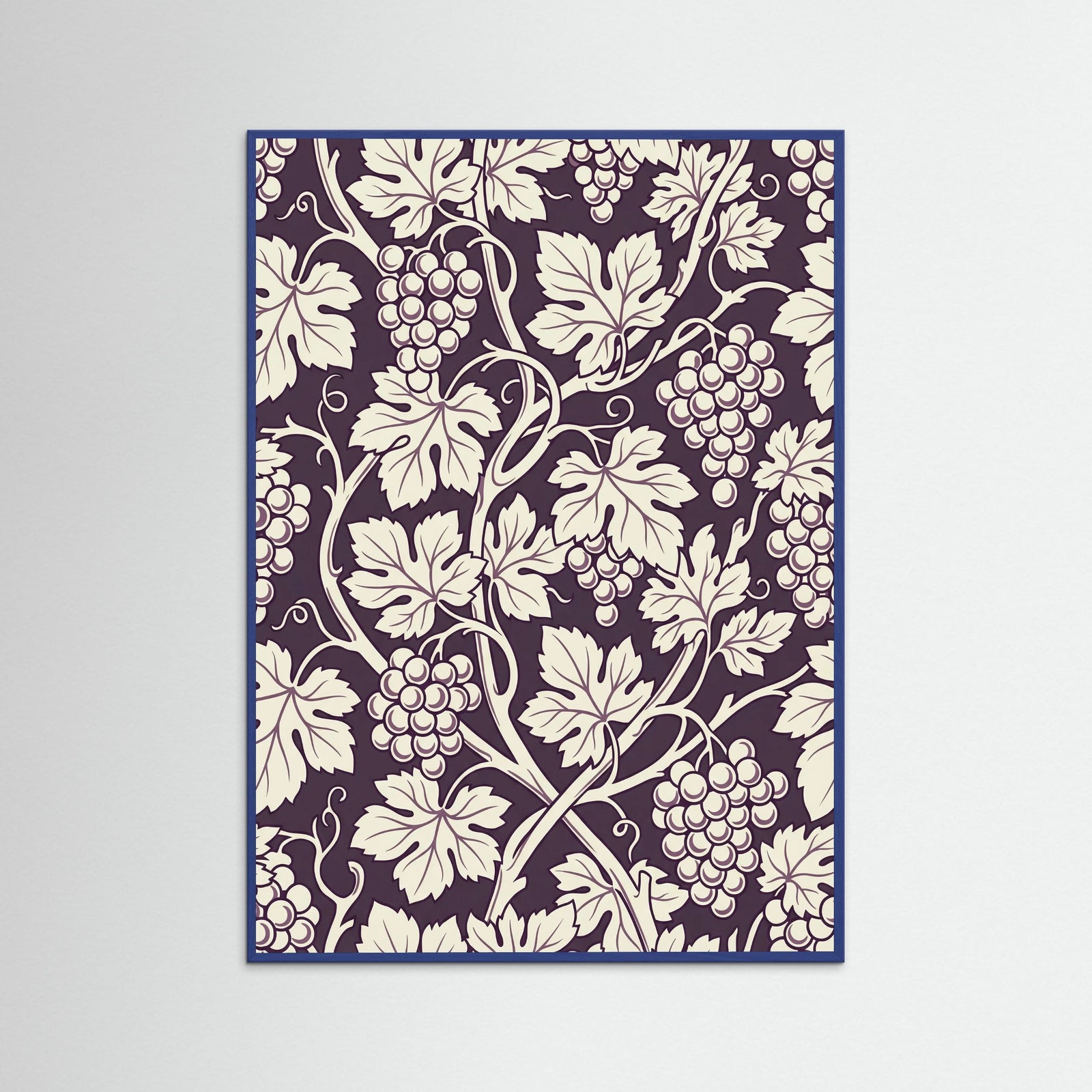 Blue Wood Blue Botanical Swirl