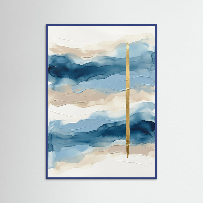 Blue Horizon Blocks – póster e impresión artística