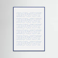 Plakat Blue Howdy – plakat i druk artystyczny