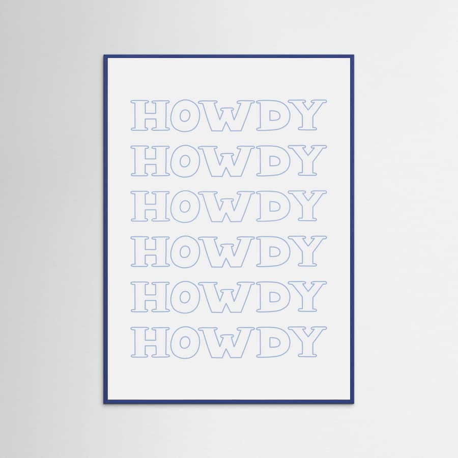 Plakat Blue Howdy – plakat i druk artystyczny
