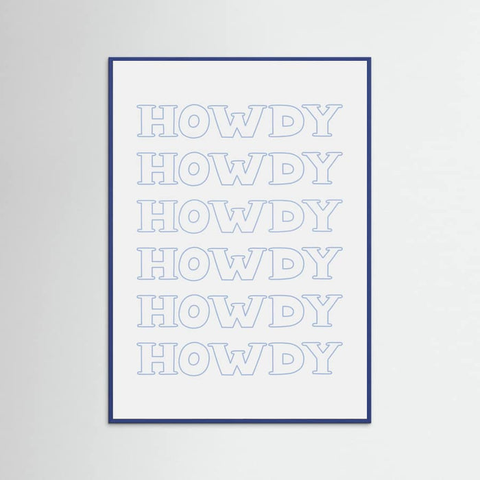 Plakat Blue Howdy – plakat i druk artystyczny