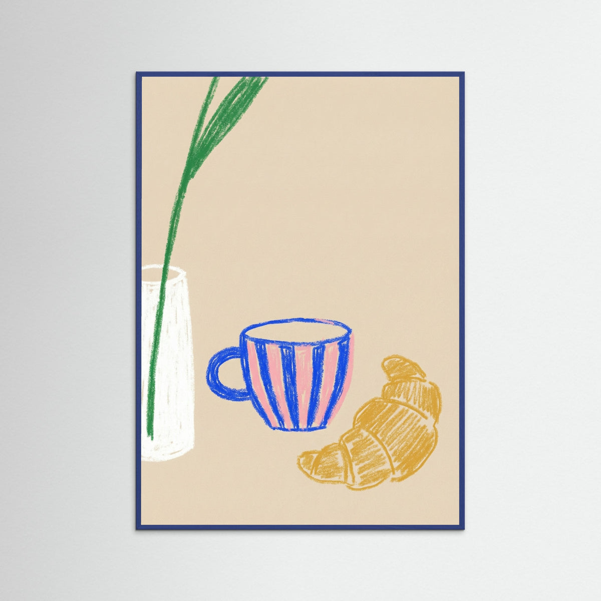 Blue Wood Blue Moka Still Life