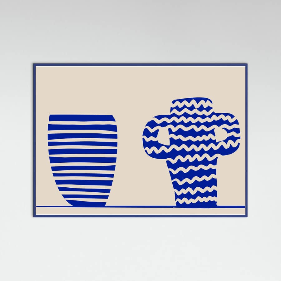 Blue Vases Poster – poster and art print