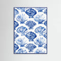Blueshellpattern Poster – Poster und Kunstdruck