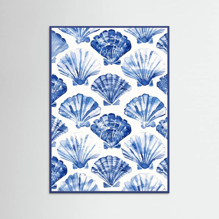 Blueshellpattern Poster – Poster und Kunstdruck