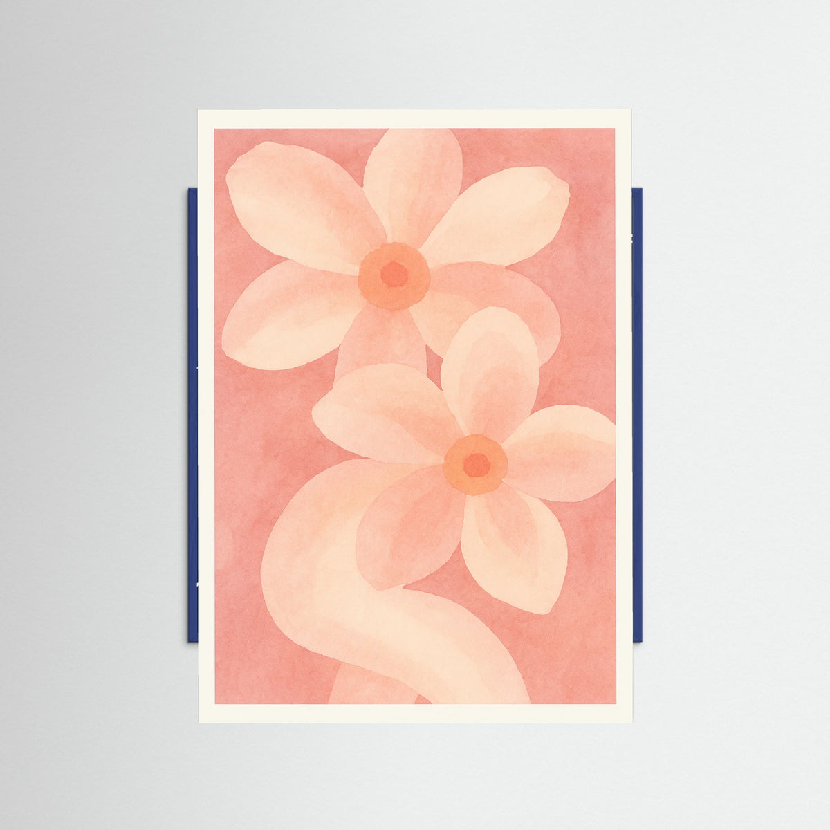 Blue Wood Blush Petals