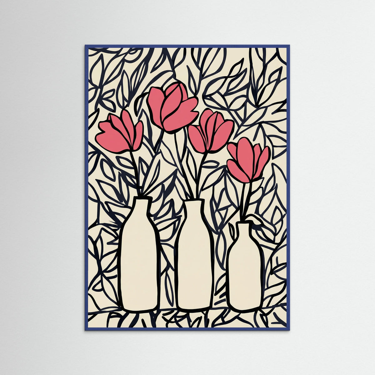 Blue Wood Blushing Bloom Trio