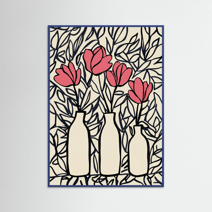 Blue Wood Blushing Bloom Trio