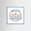 Boat Drinks Cocktail Drinking Otter Poster – Poster und Kunstdruck
