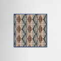 Blue Wood Boho Lines Poster