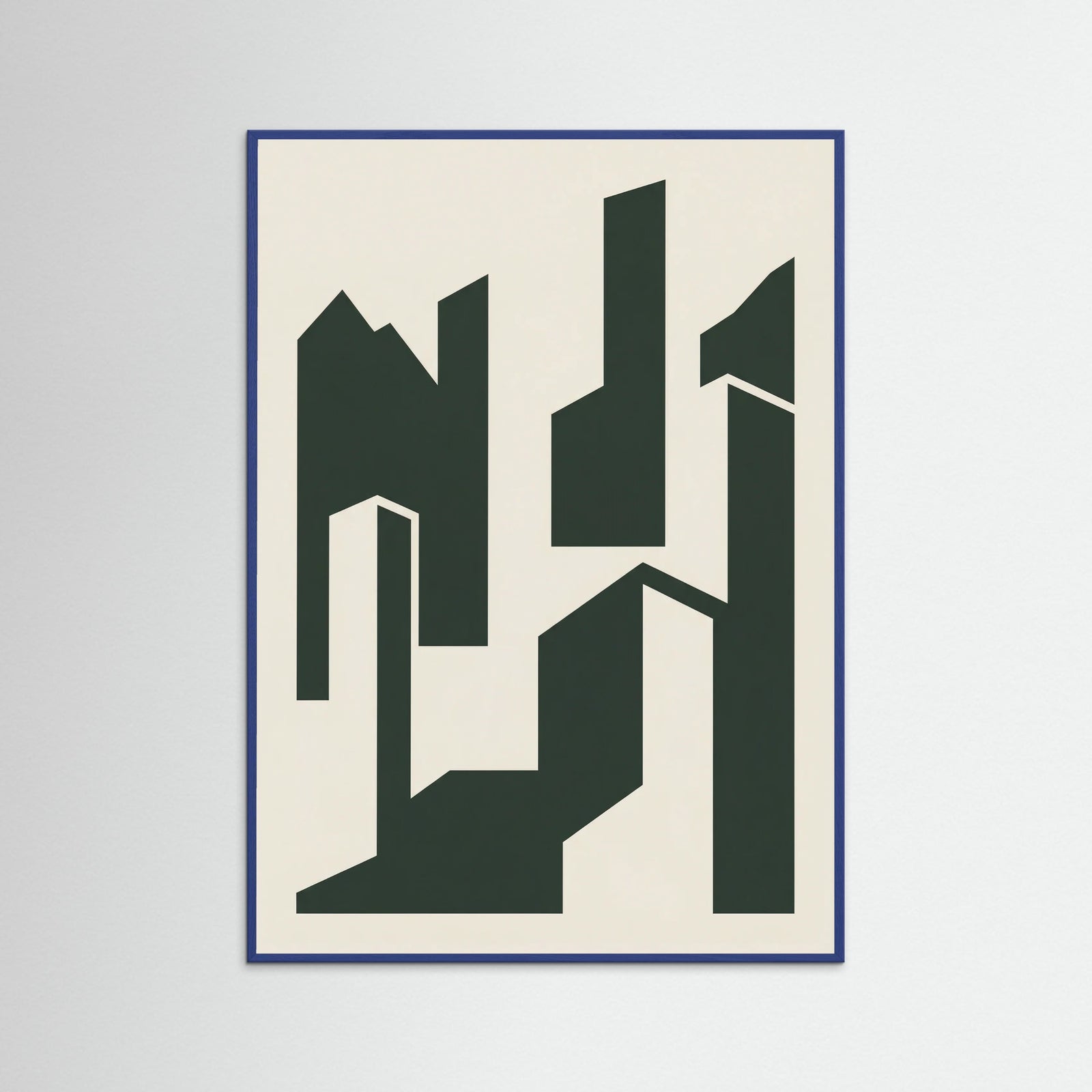 Blue Wood Bold Letterforms