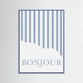 Póster Bonjour Stripes – póster e impresión artística