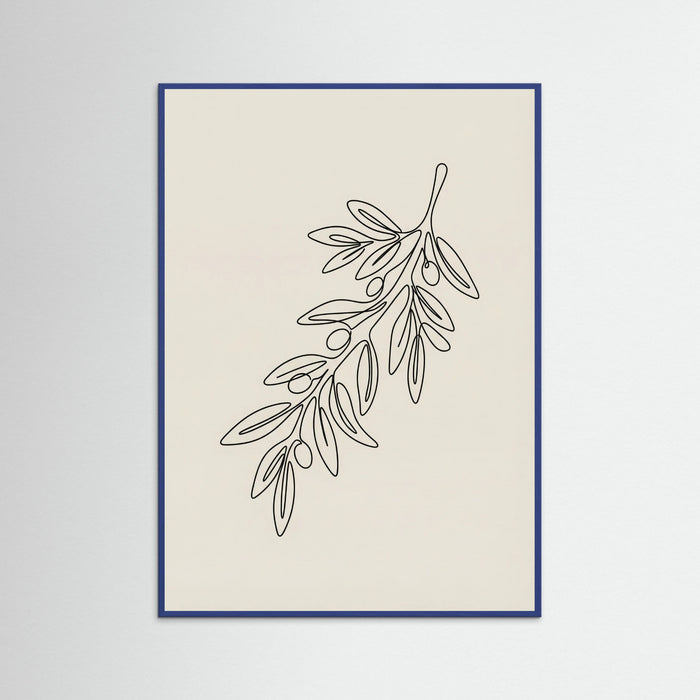 Blue Wood Botanical Contour