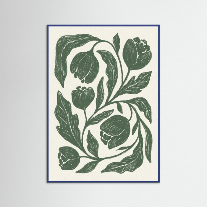 Blue Wood Botanical Flow